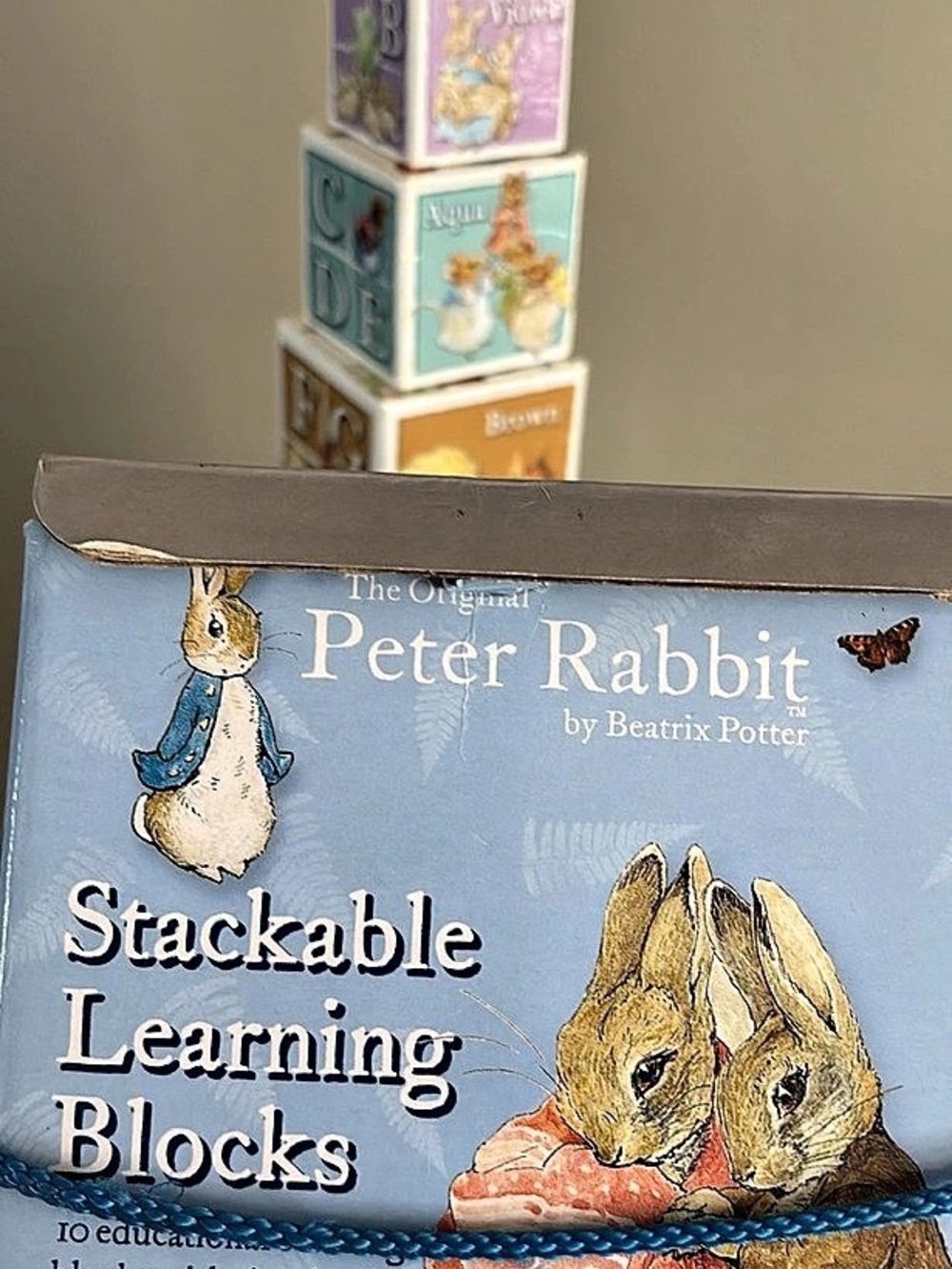 Peter Rabbit Stackable Learning Blocks Learning Blocks Multicolor Like New - Picture 6 of 6